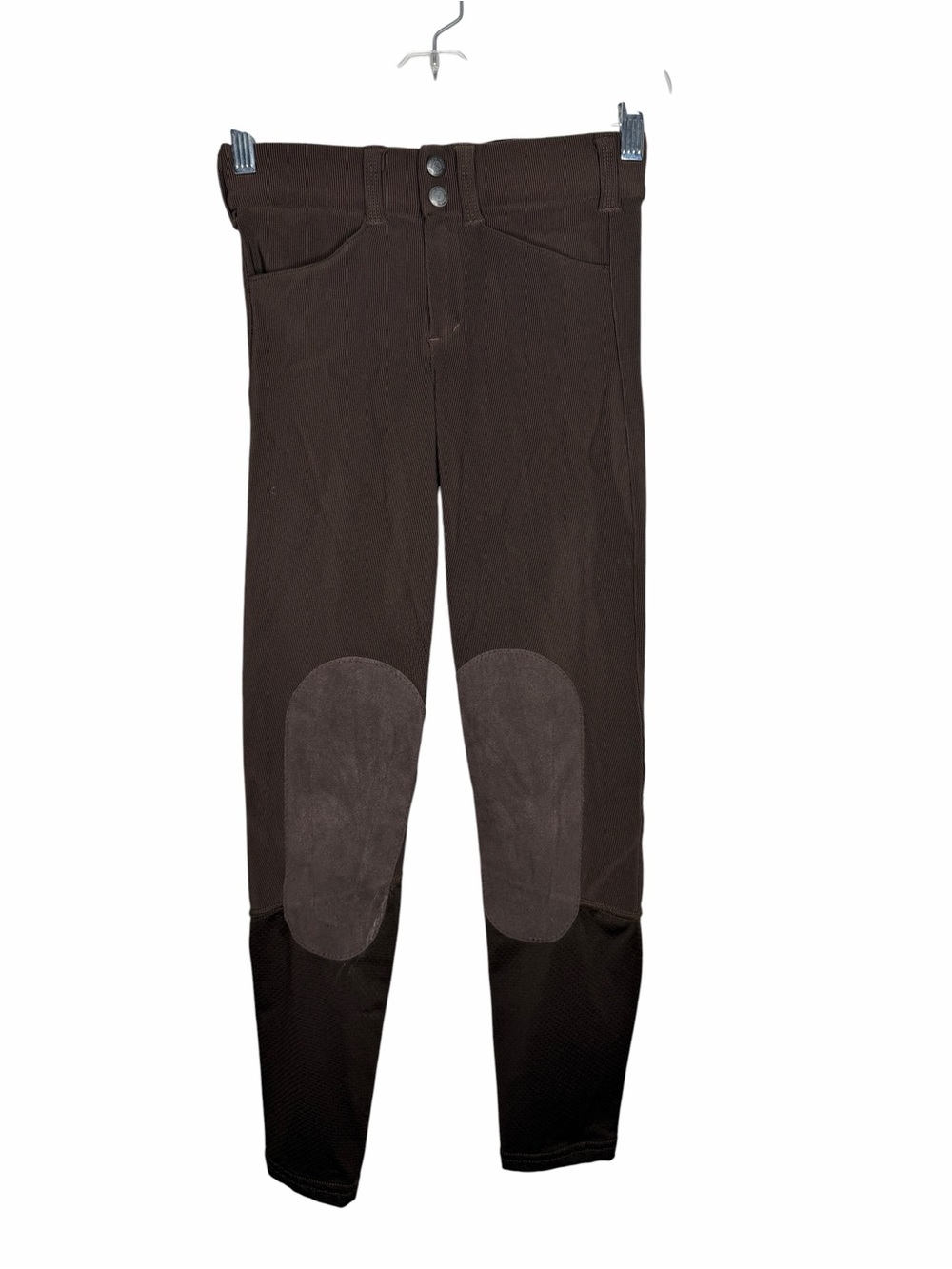 IRIDEON / brown ribbed knee patch equestrian horse riding breeches pants / XS